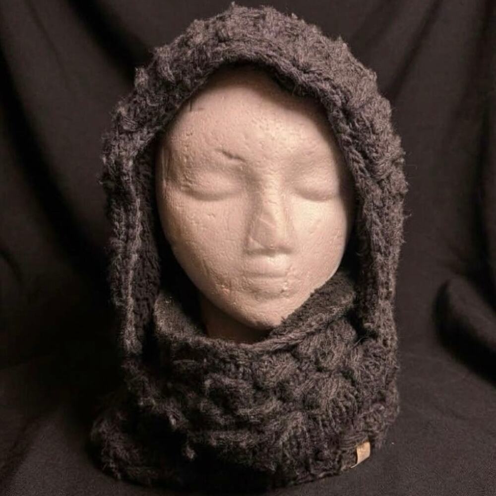 Gray Knit Nirvanna Designs Legends Hood